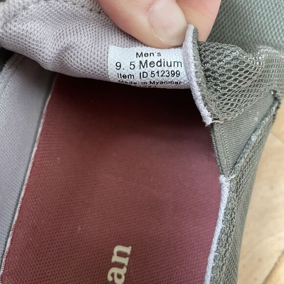 LL Bean Mens Size 9.5 Campside Slip On Comfort Loafers Sneakers - Moss Green - Picture 5 of 10